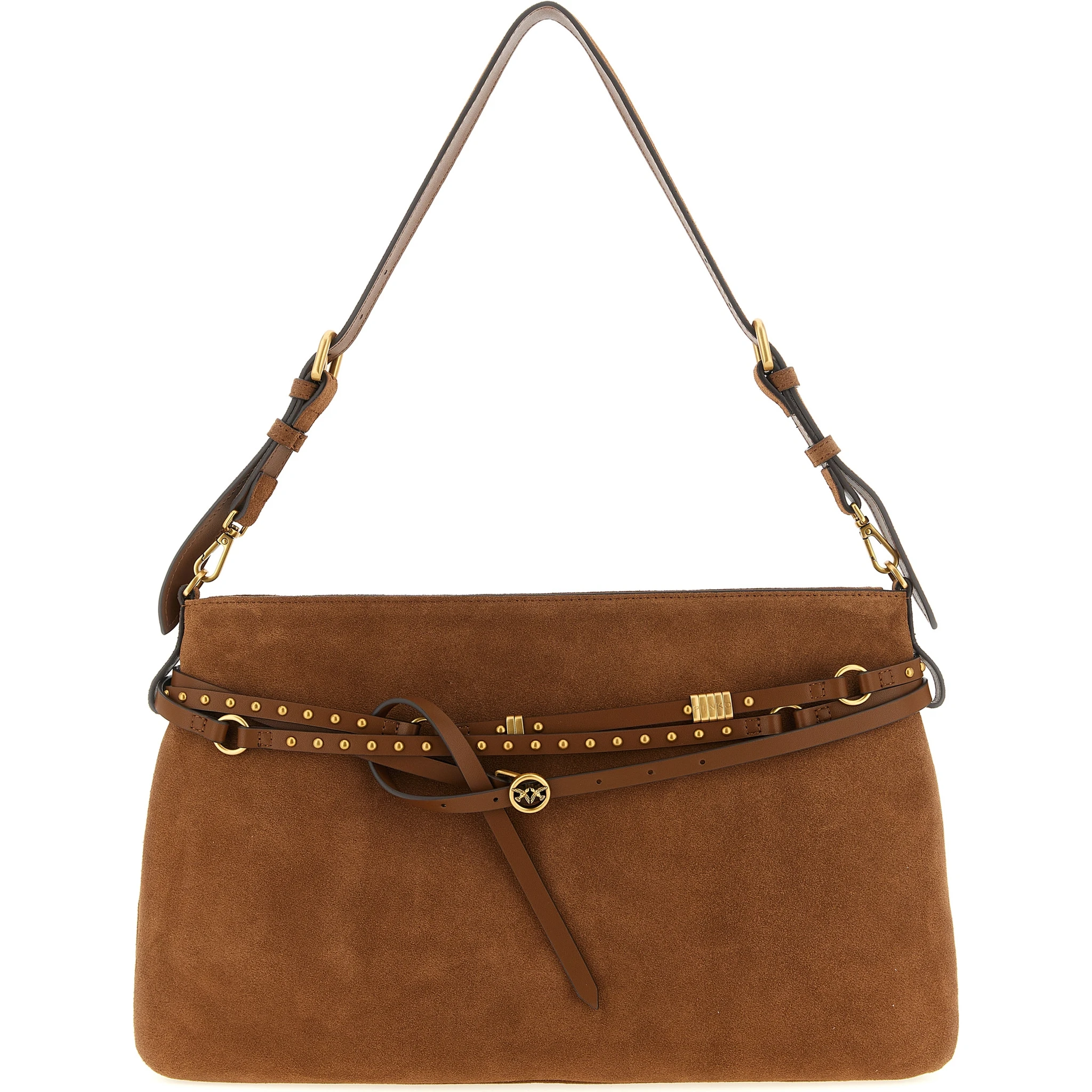 Brown Cowhide Shoulder Bag