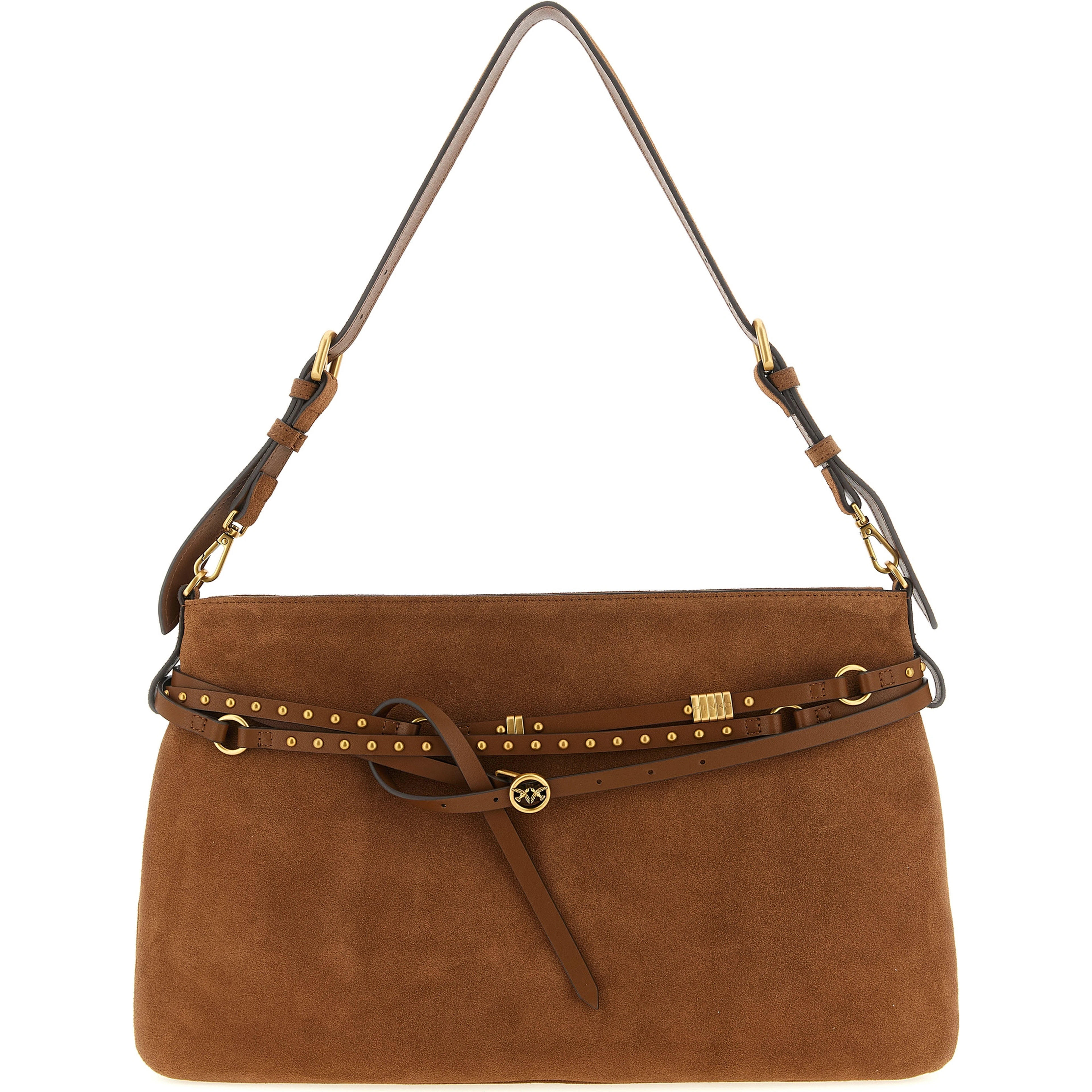 Brown Cowhide Shoulder Bag