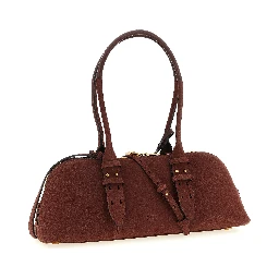 Bordeaux Cowhide Shoulder Bag