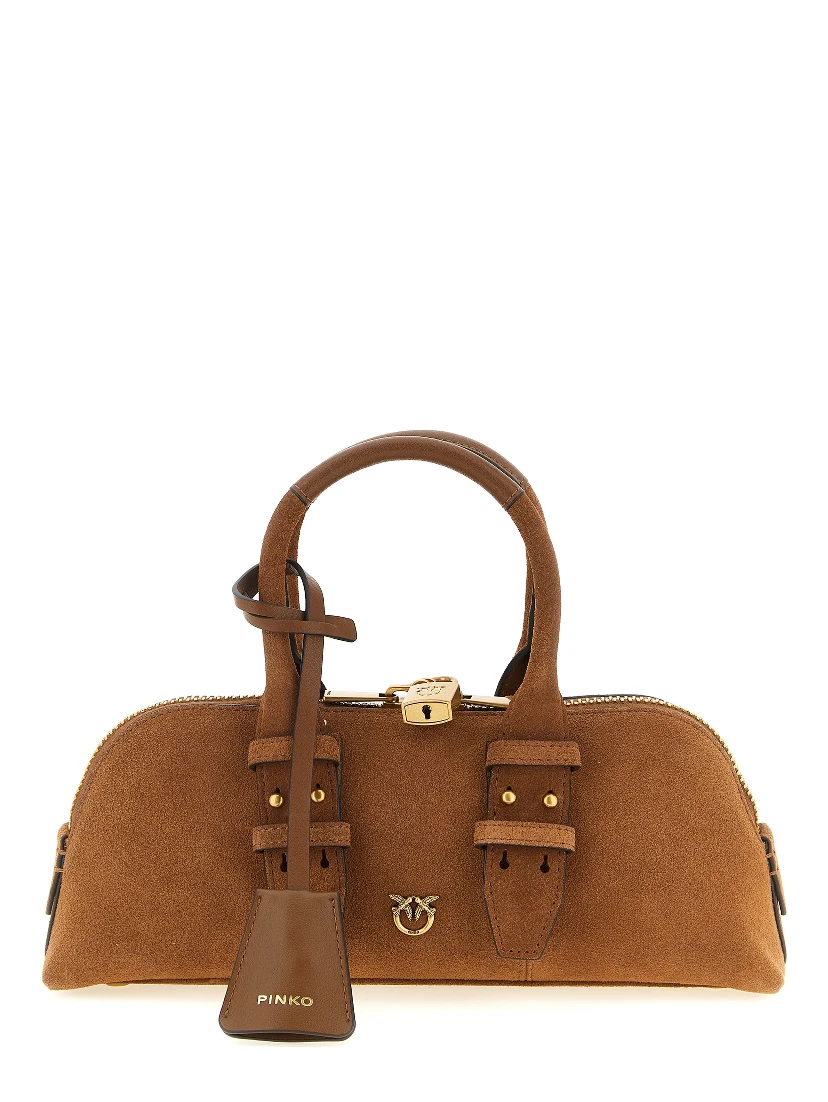 Brown Cowhide Shoulder Bag