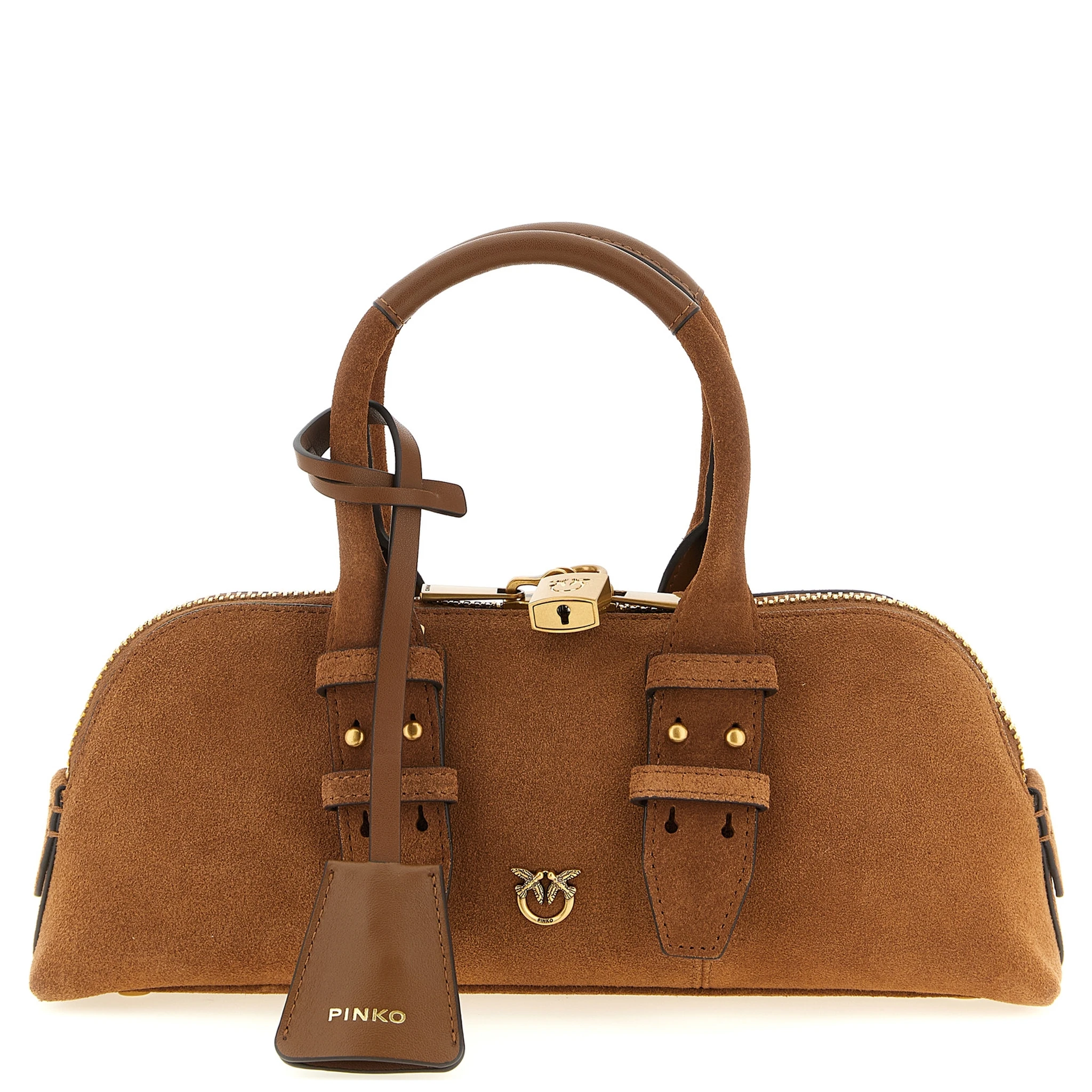Brown Cowhide Shoulder Bag
