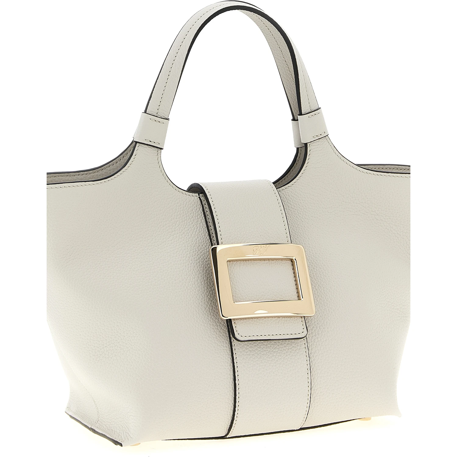 Gray Calfskin Tote Bag