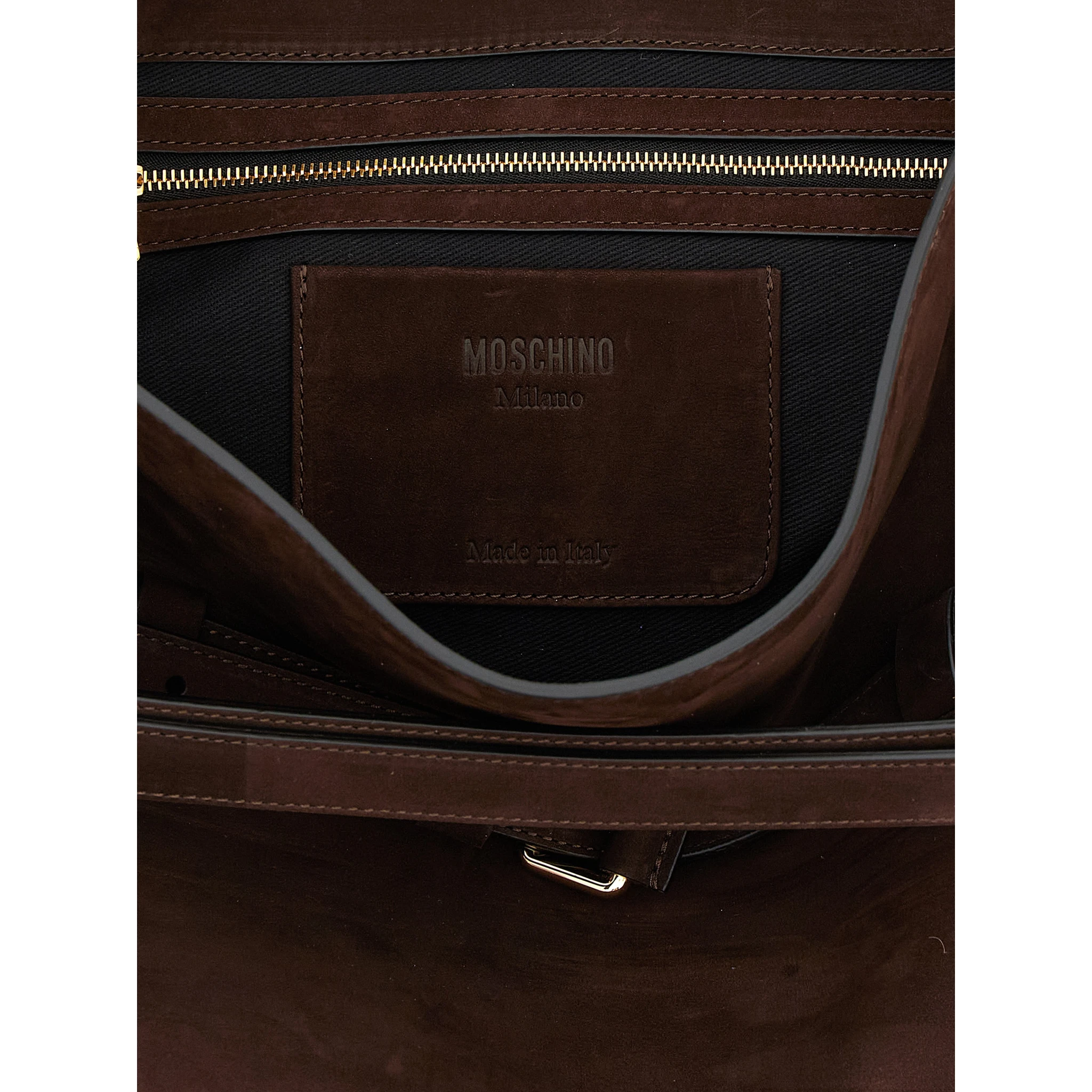 Brown Calfskin Shoulder Bag