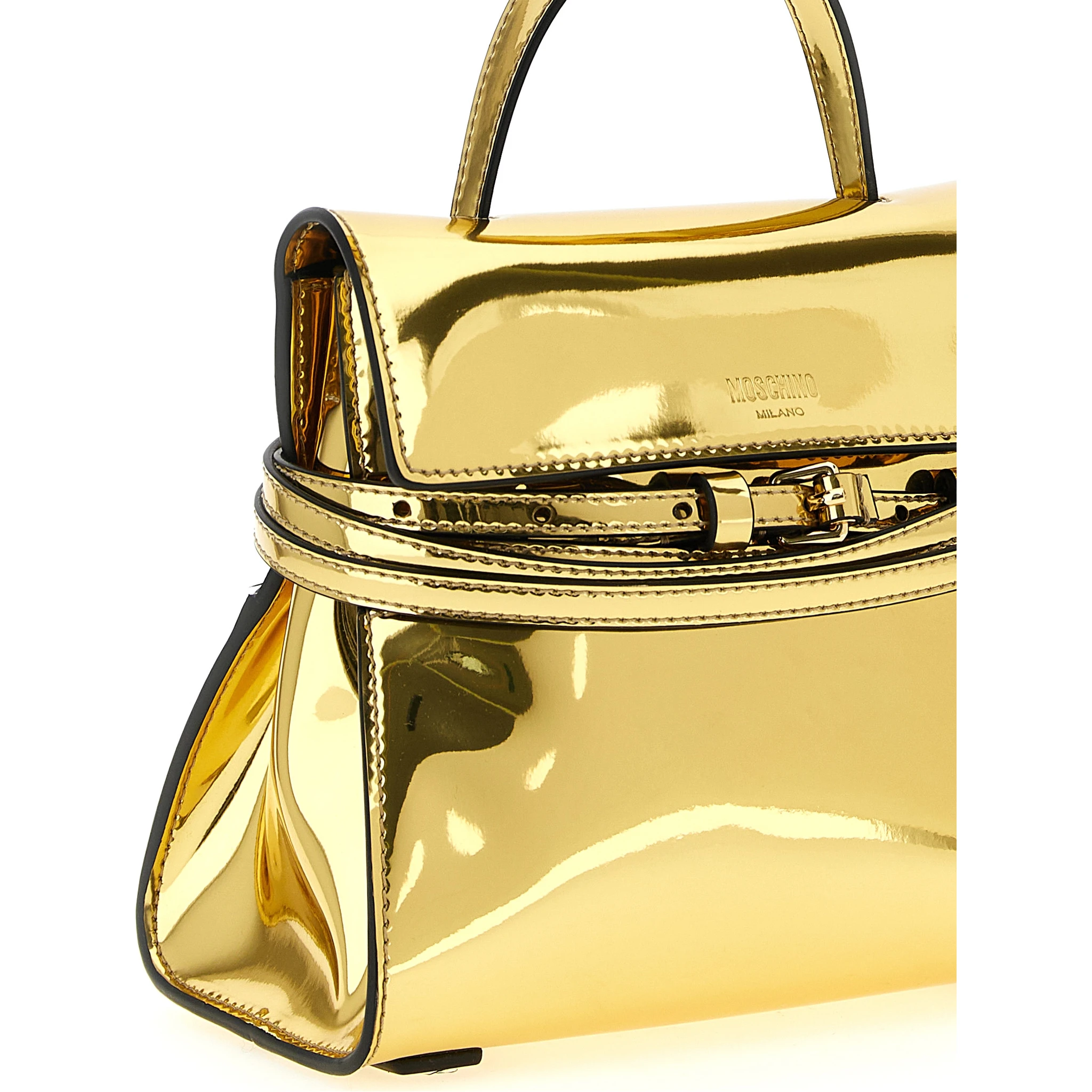 Gold Polyethylene Handbag