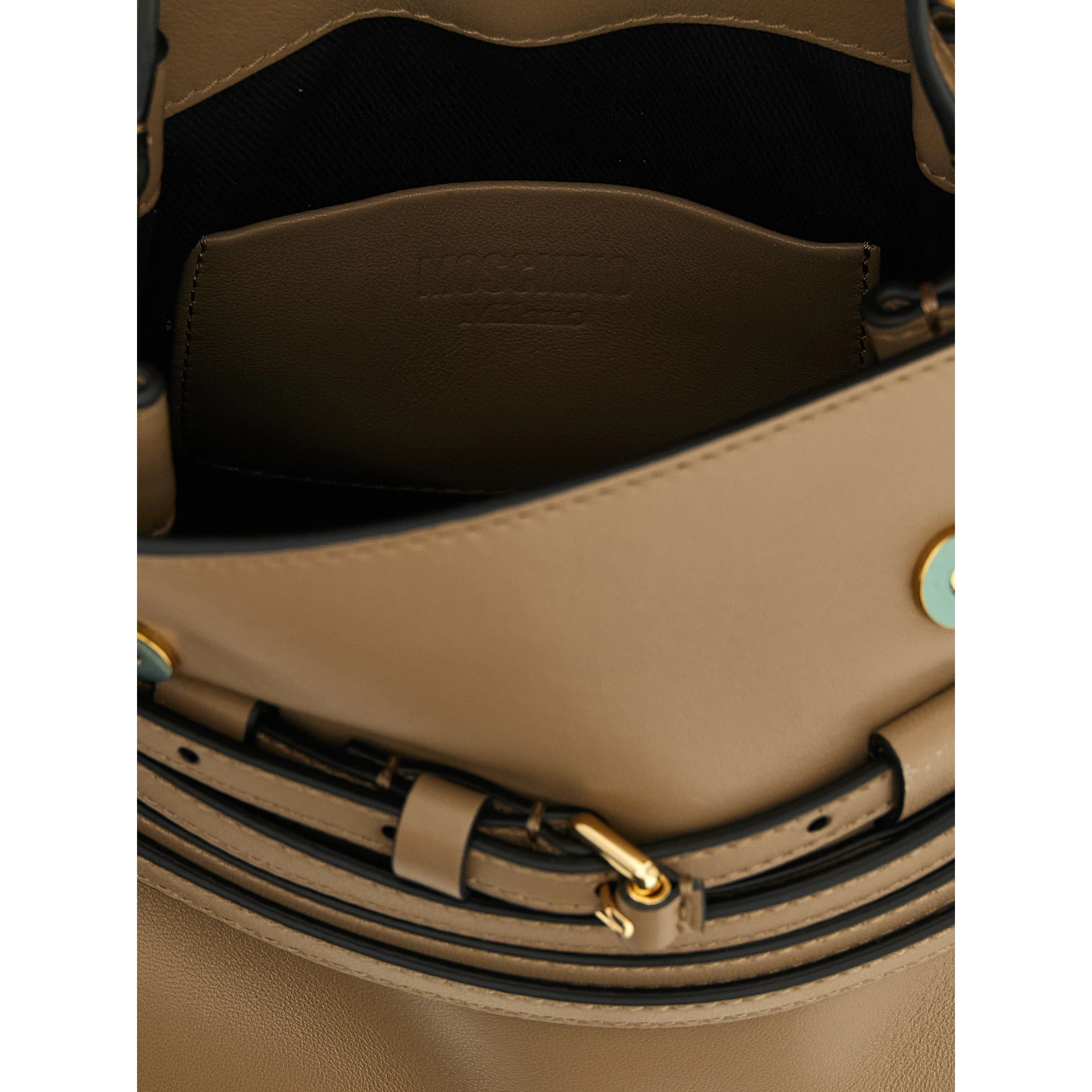 Beige Napa Leather / Calf Bos Taurus Handbag