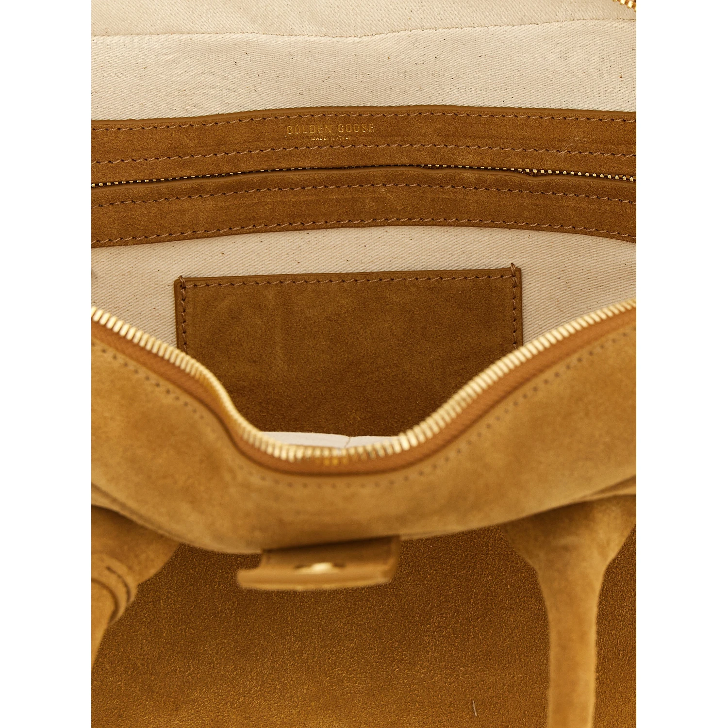 Beige Cowhide Handbag