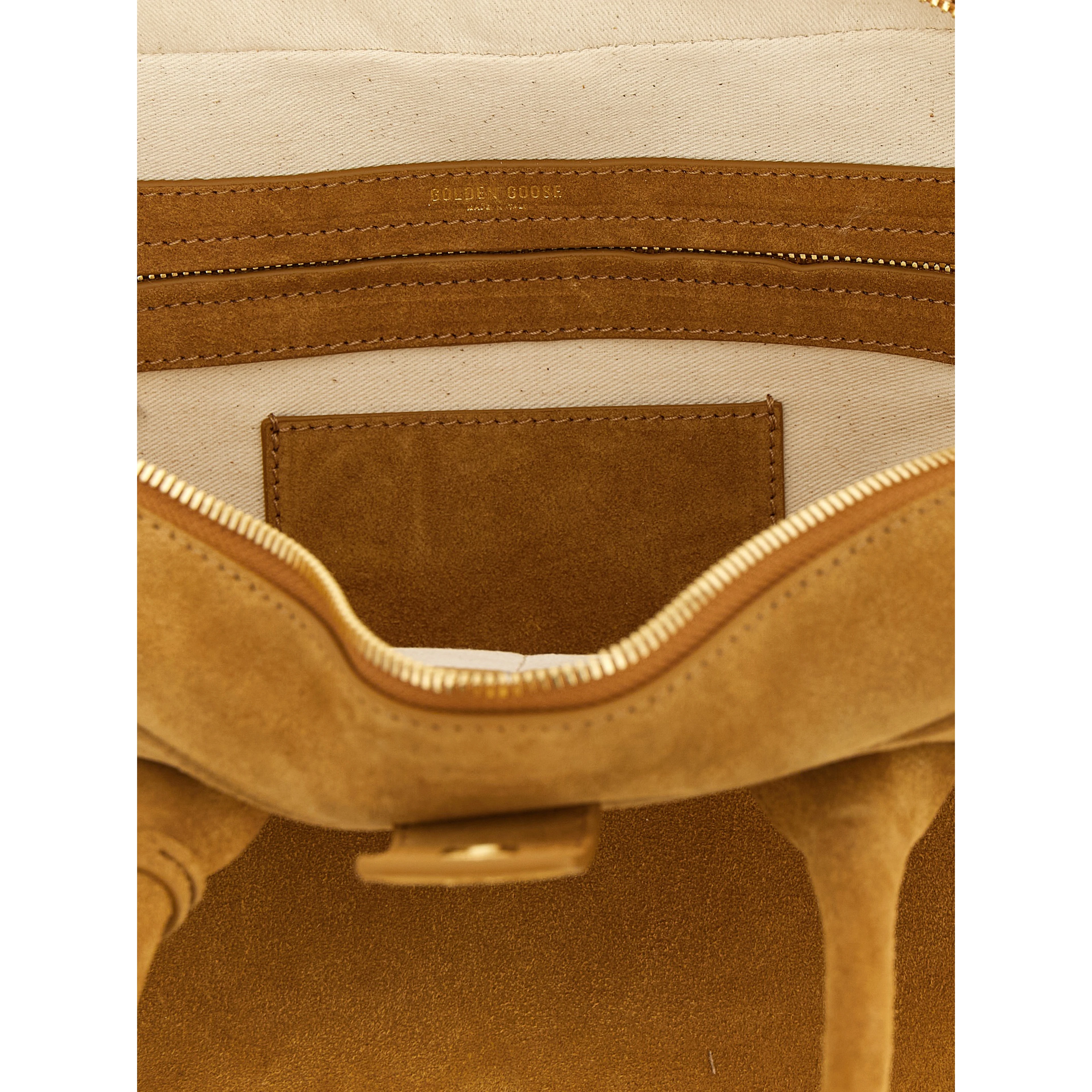 Beige Cowhide Handbag