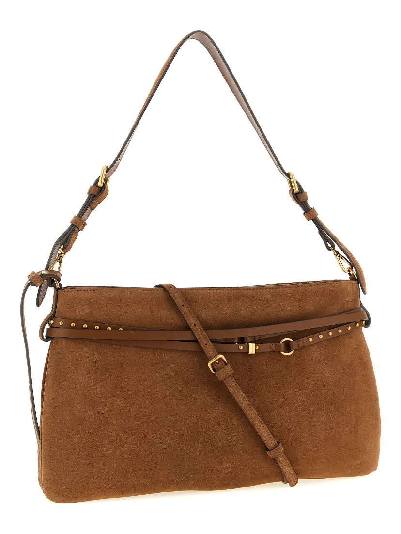 Brown Cowhide Shoulder Bag