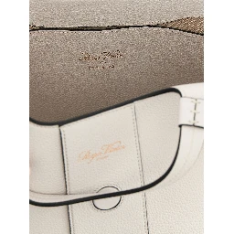 Gray Calfskin Tote Bag