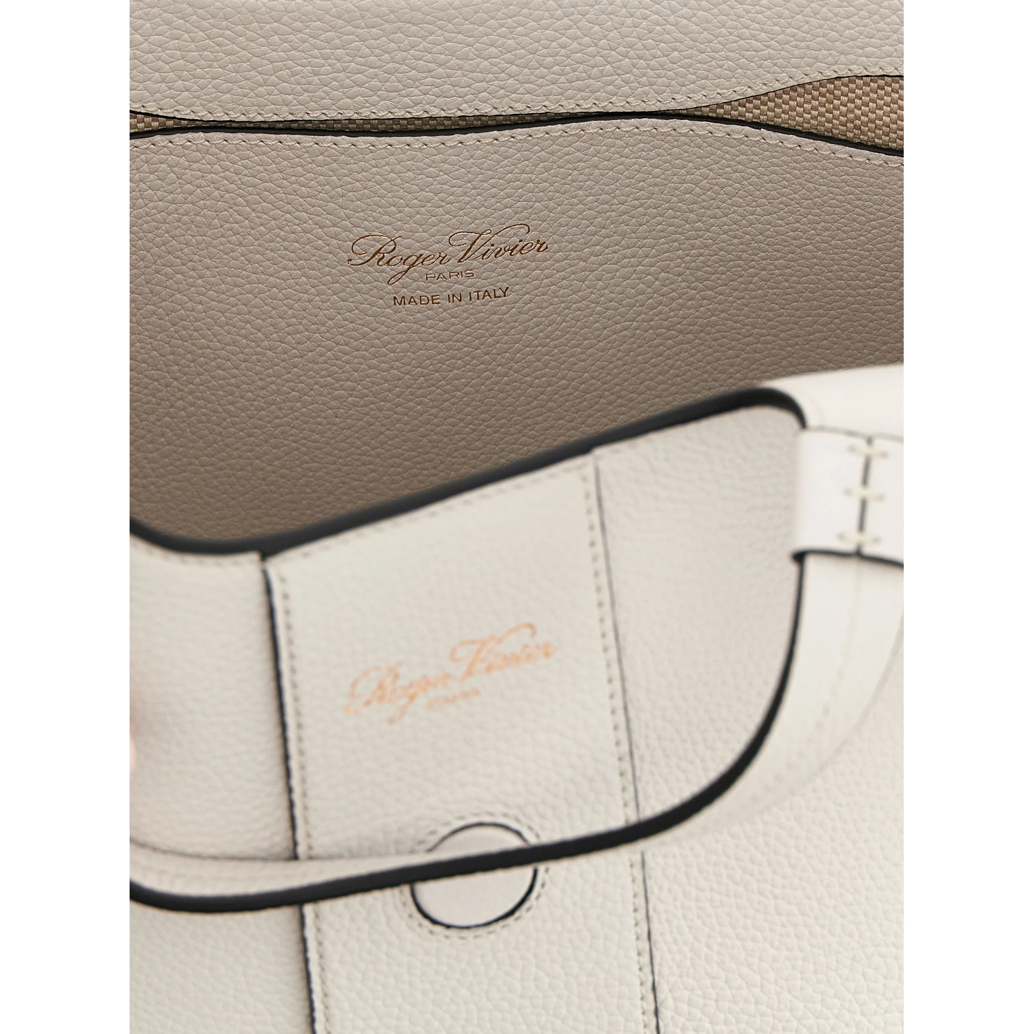 Gray Calfskin Tote Bag