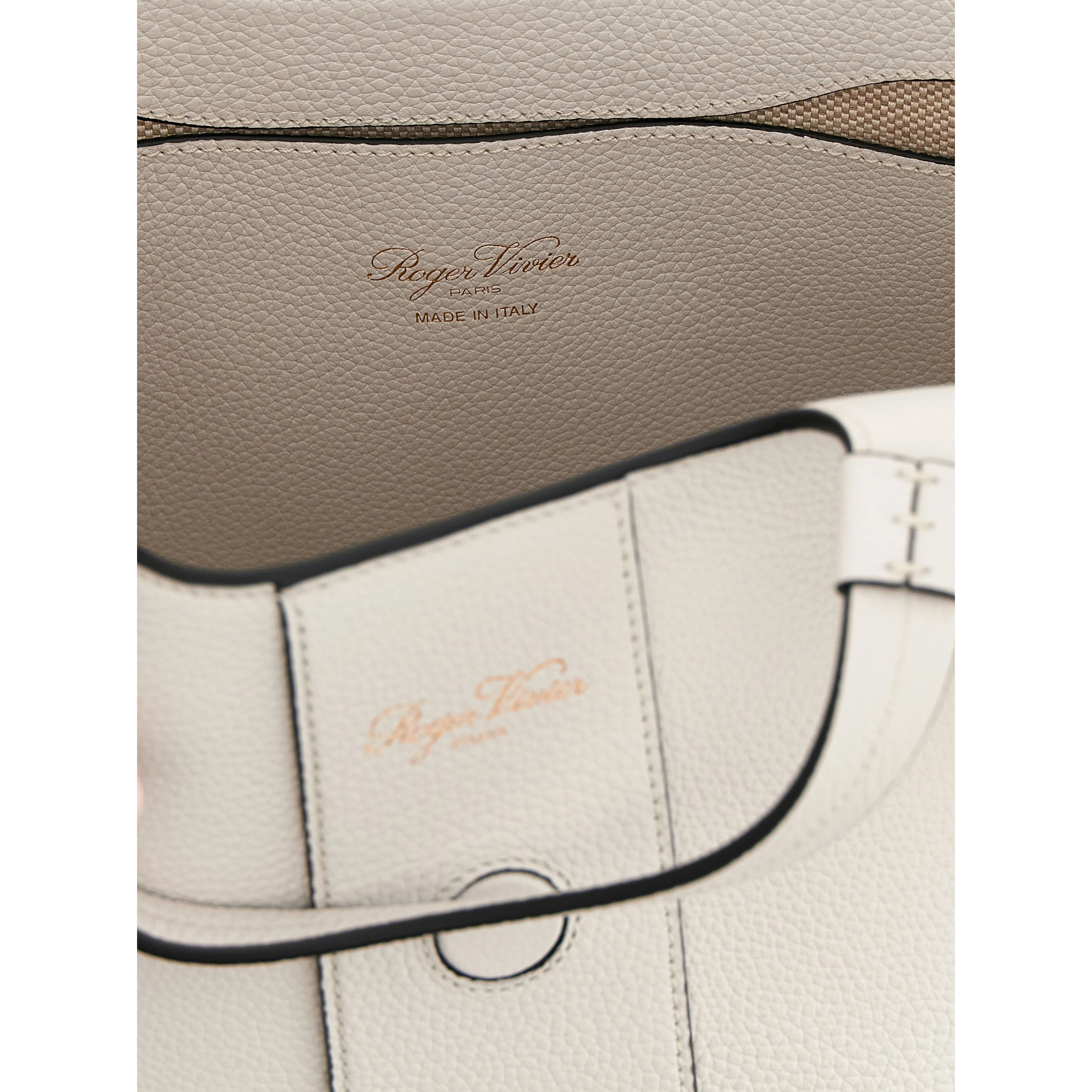 Gray Calfskin Tote Bag