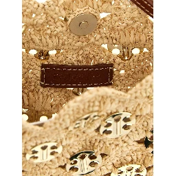 Beige Ramie Shoulder Bag