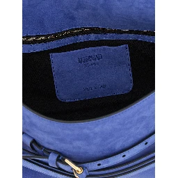 Blue Calfskin Shoulder Bag