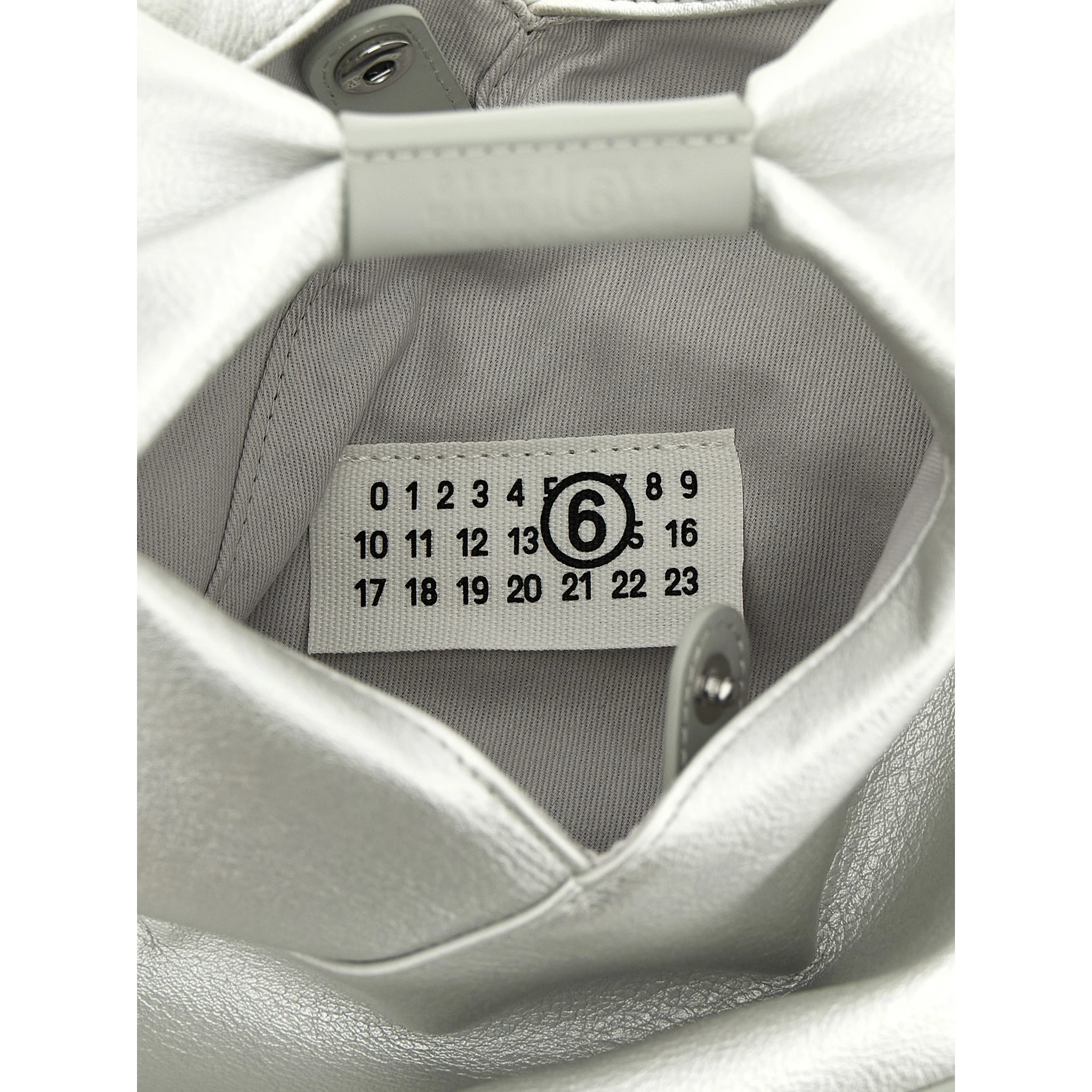 Silver Polyethylene Crossbody Bag