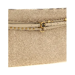 Beige Cowhide Shoulder Bag