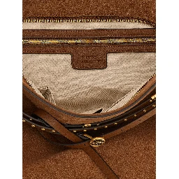 Brown Cowhide Shoulder Bag