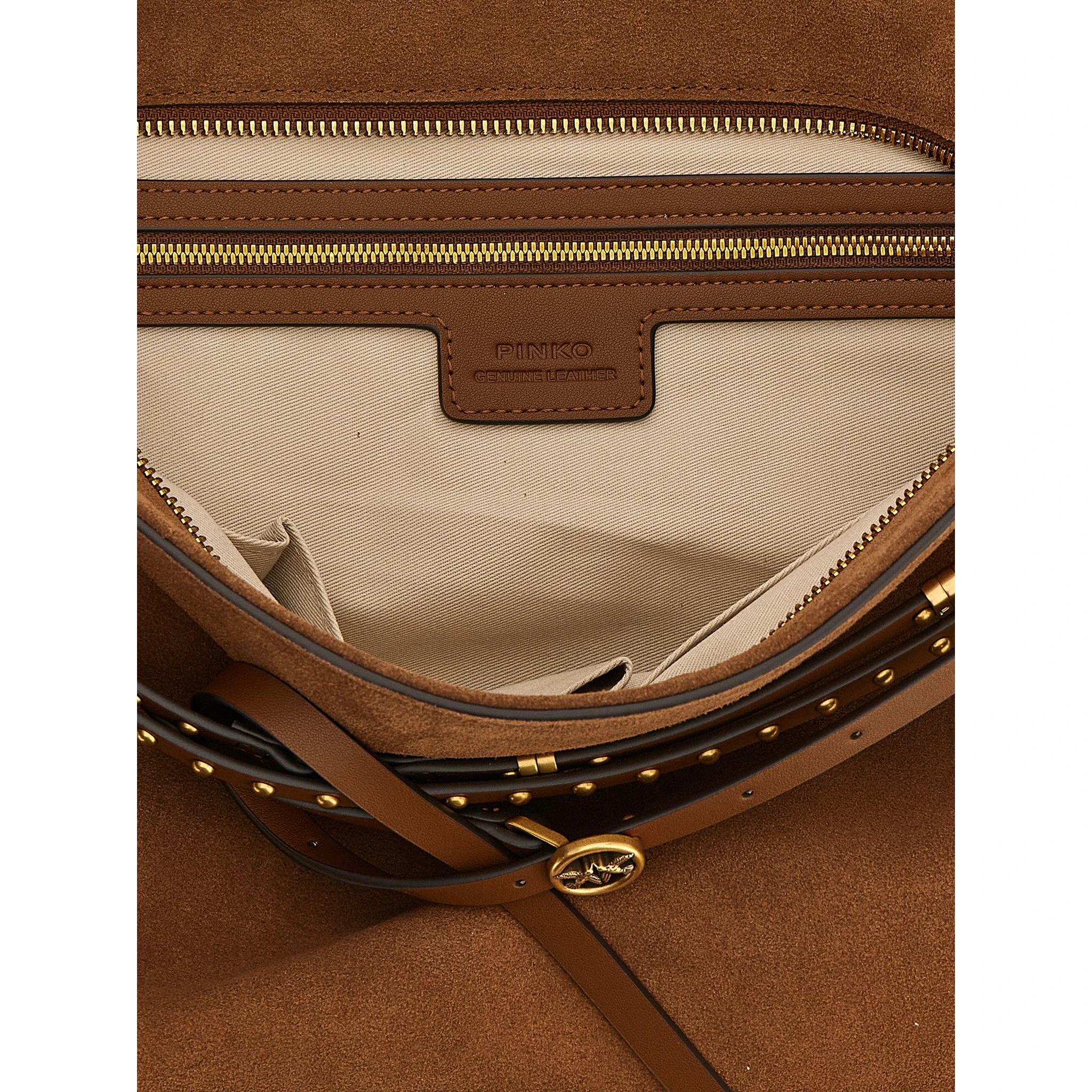 Brown Cowhide Shoulder Bag