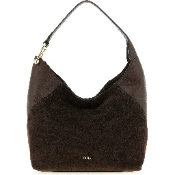 Brown Calfskin Shoulder Bag