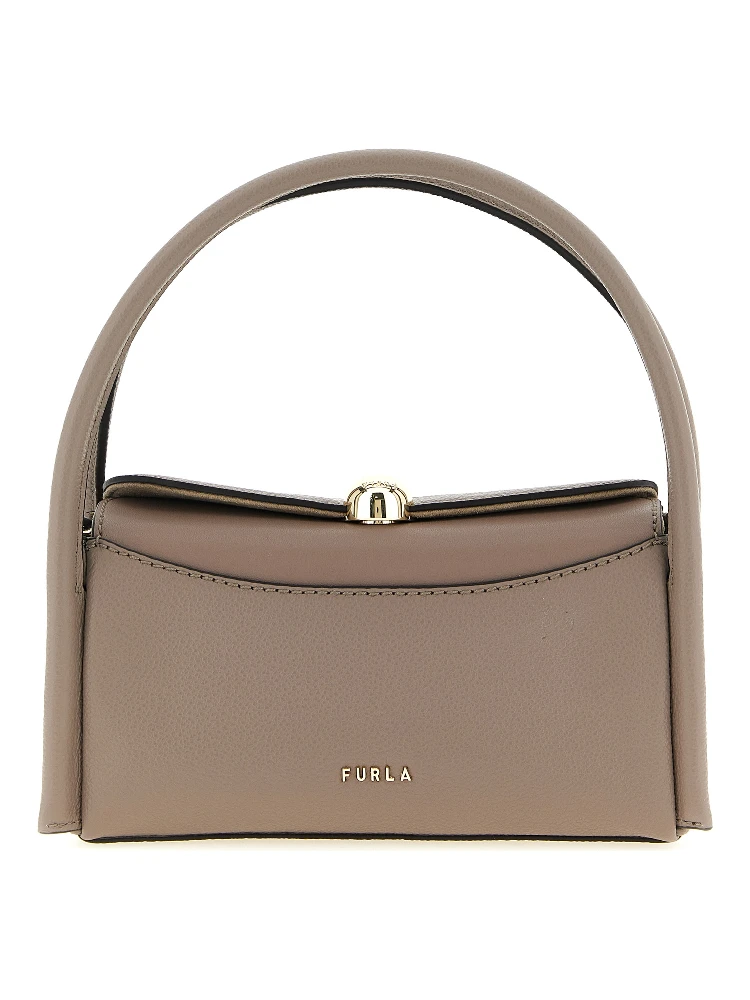Gray Calfskin Handbag