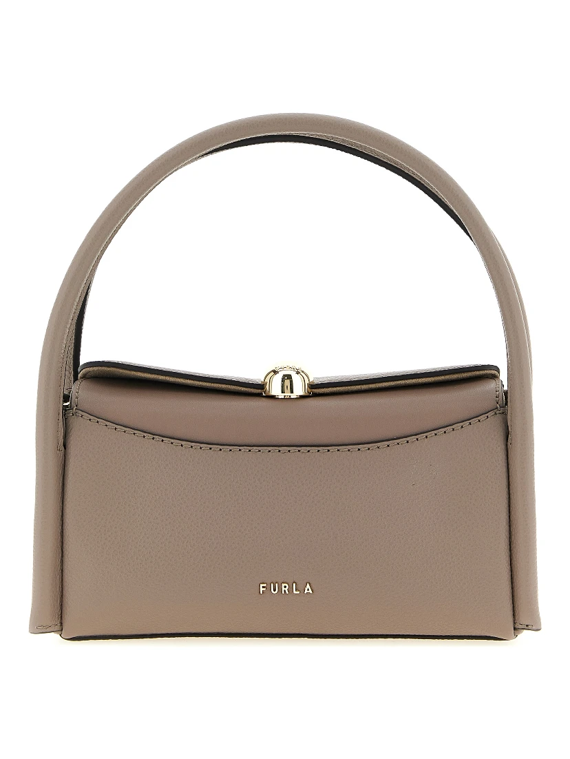 Gray Calfskin Handbag