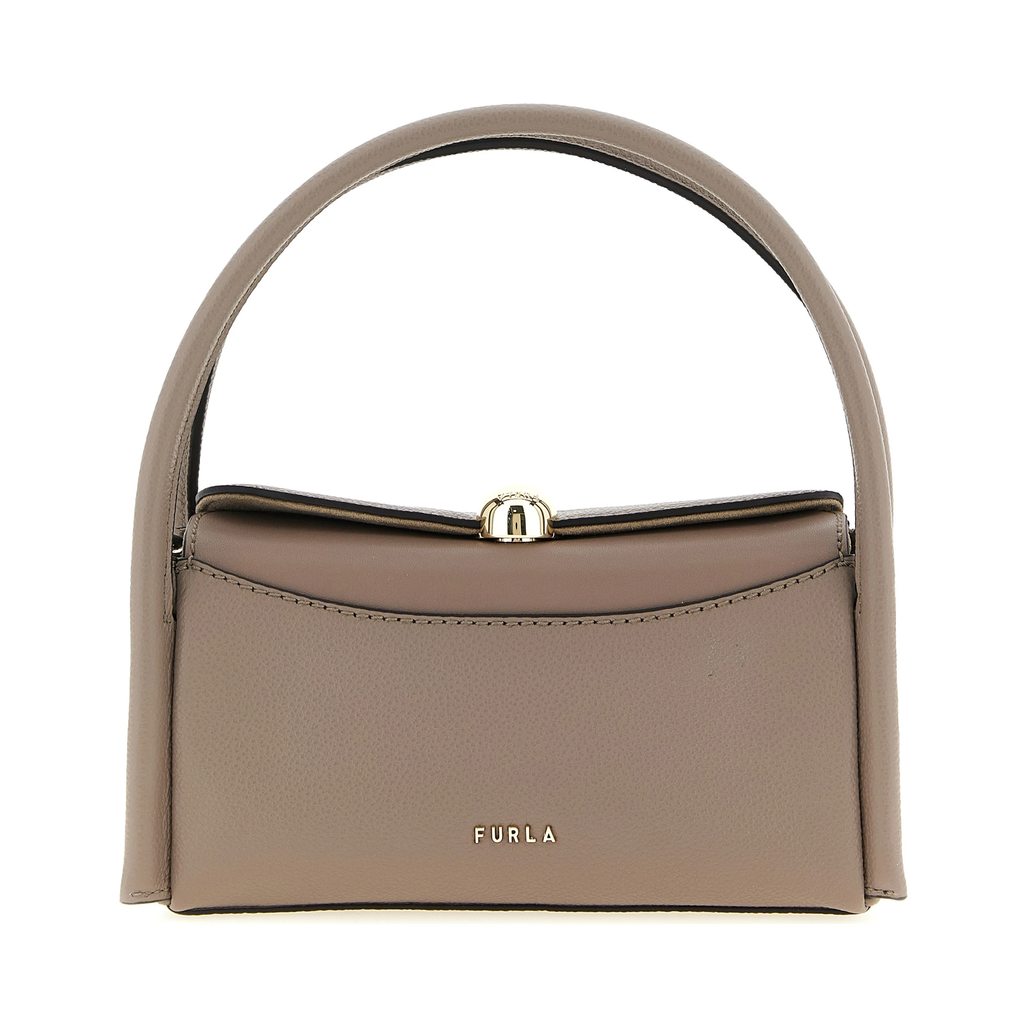 Gray Calfskin Handbag