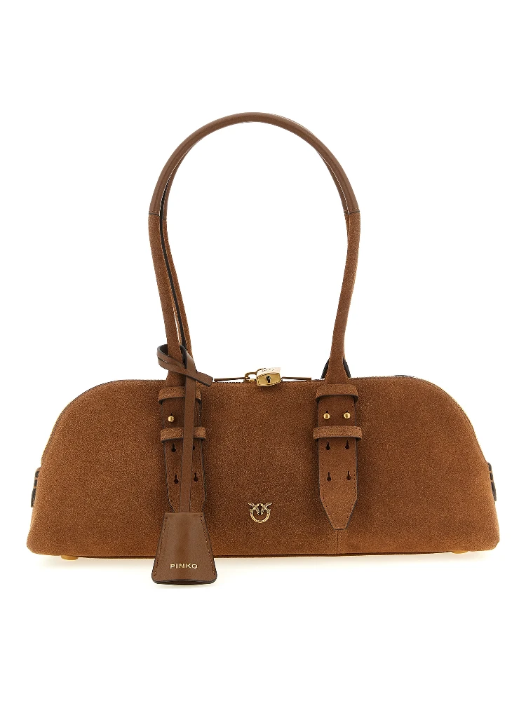 Brown Cowhide Shoulder Bag