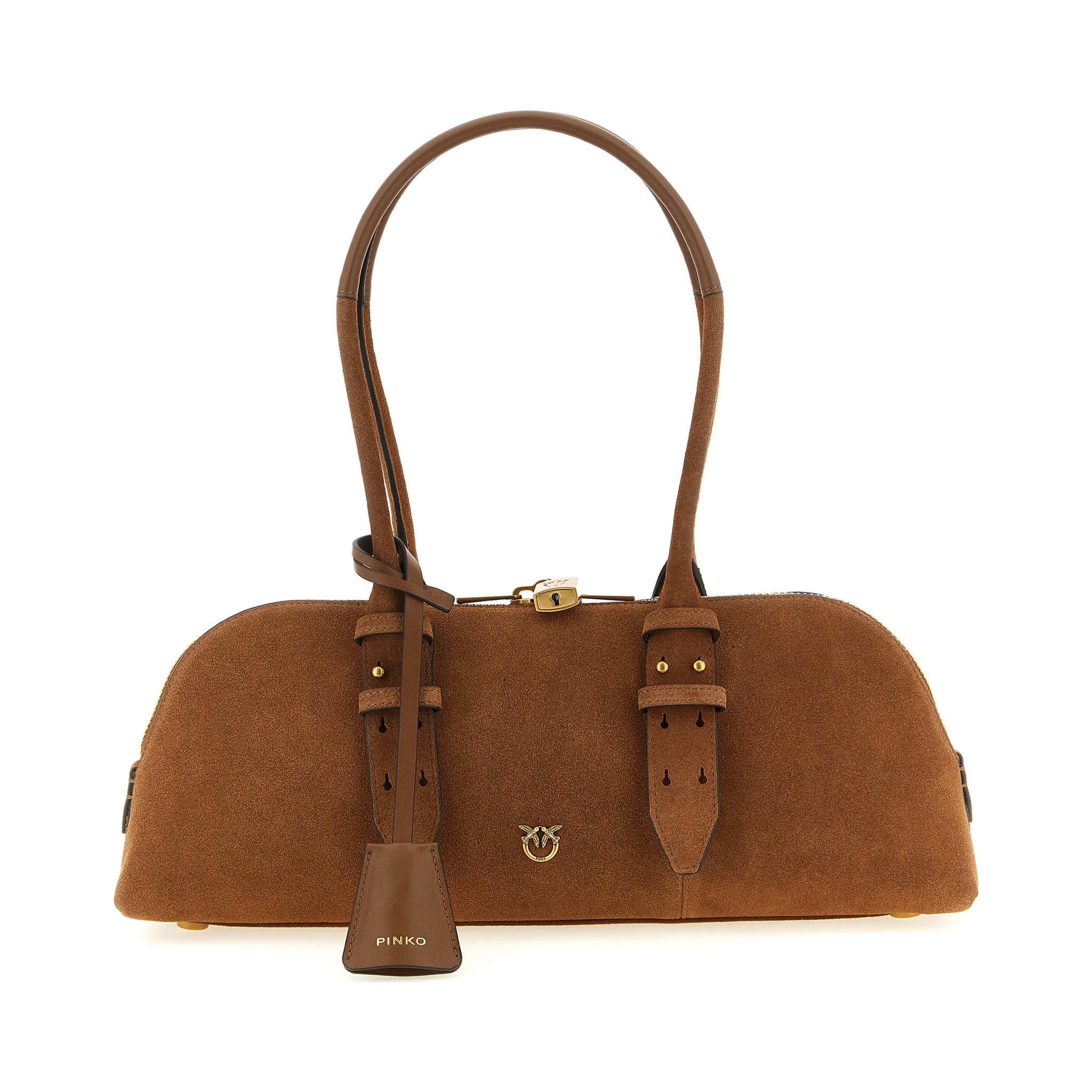 Brown Cowhide Shoulder Bag