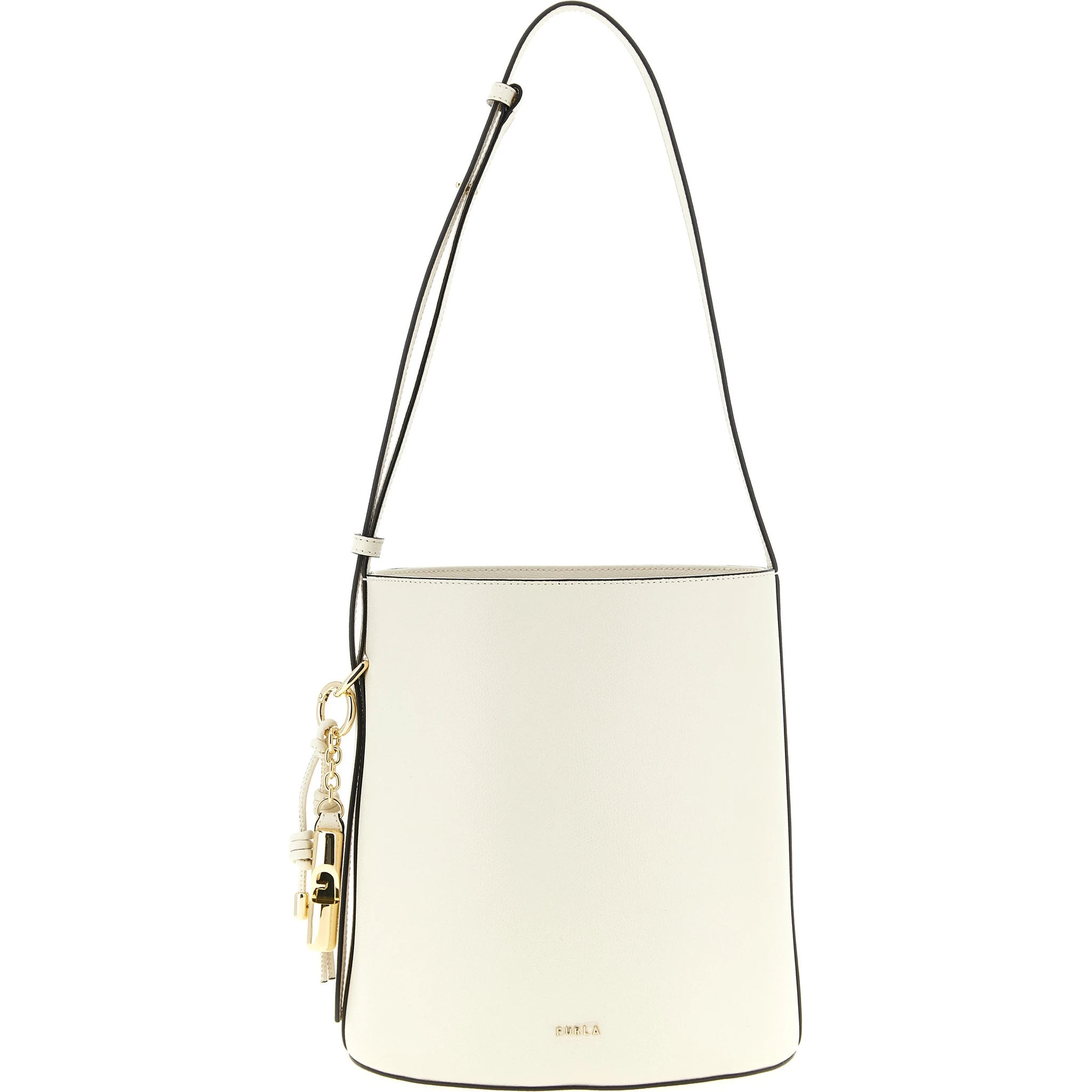 White Calfskin Shoulder Bag