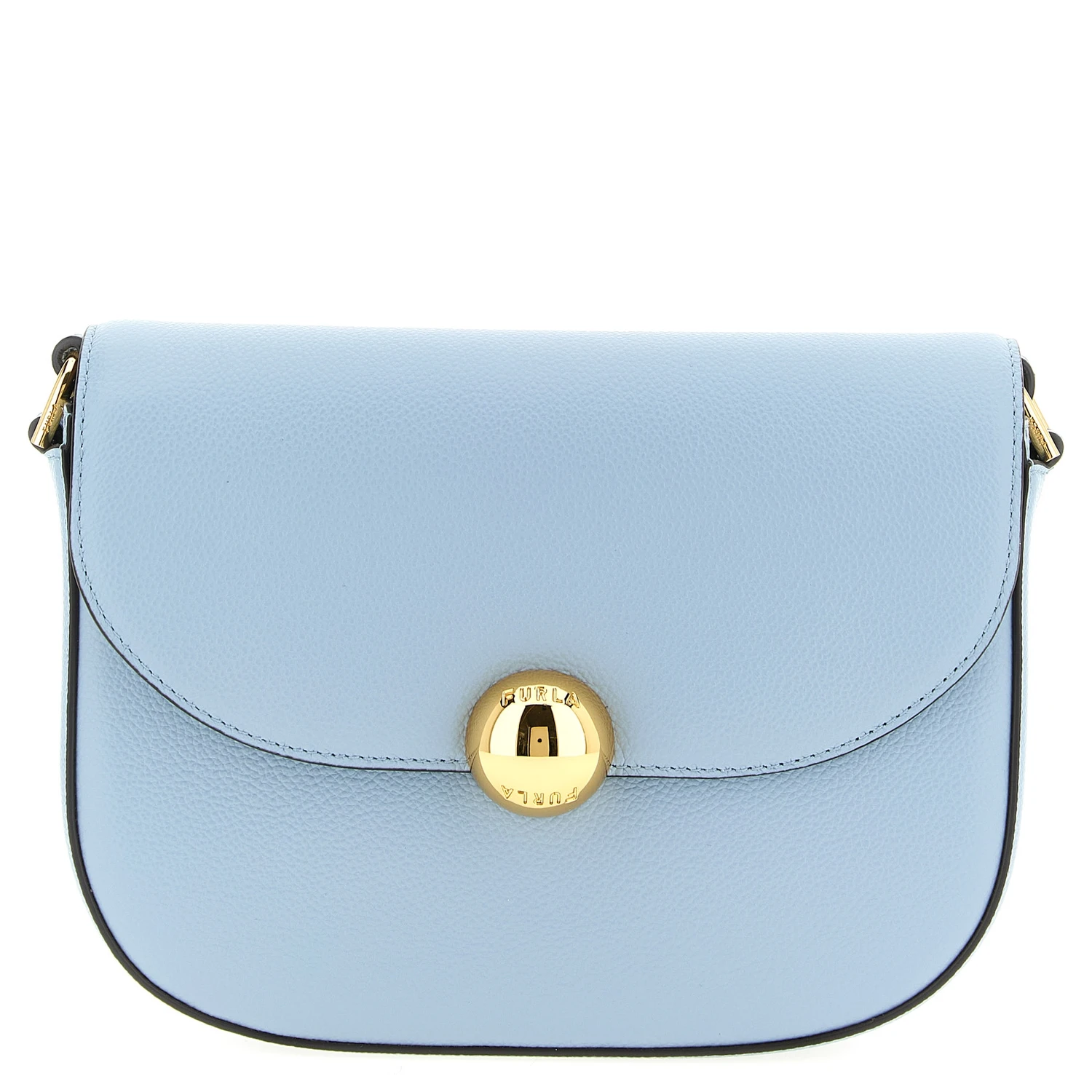 Blue Calfskin Crossbody Bag