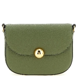Bicolor Calfskin Crossbody Bag