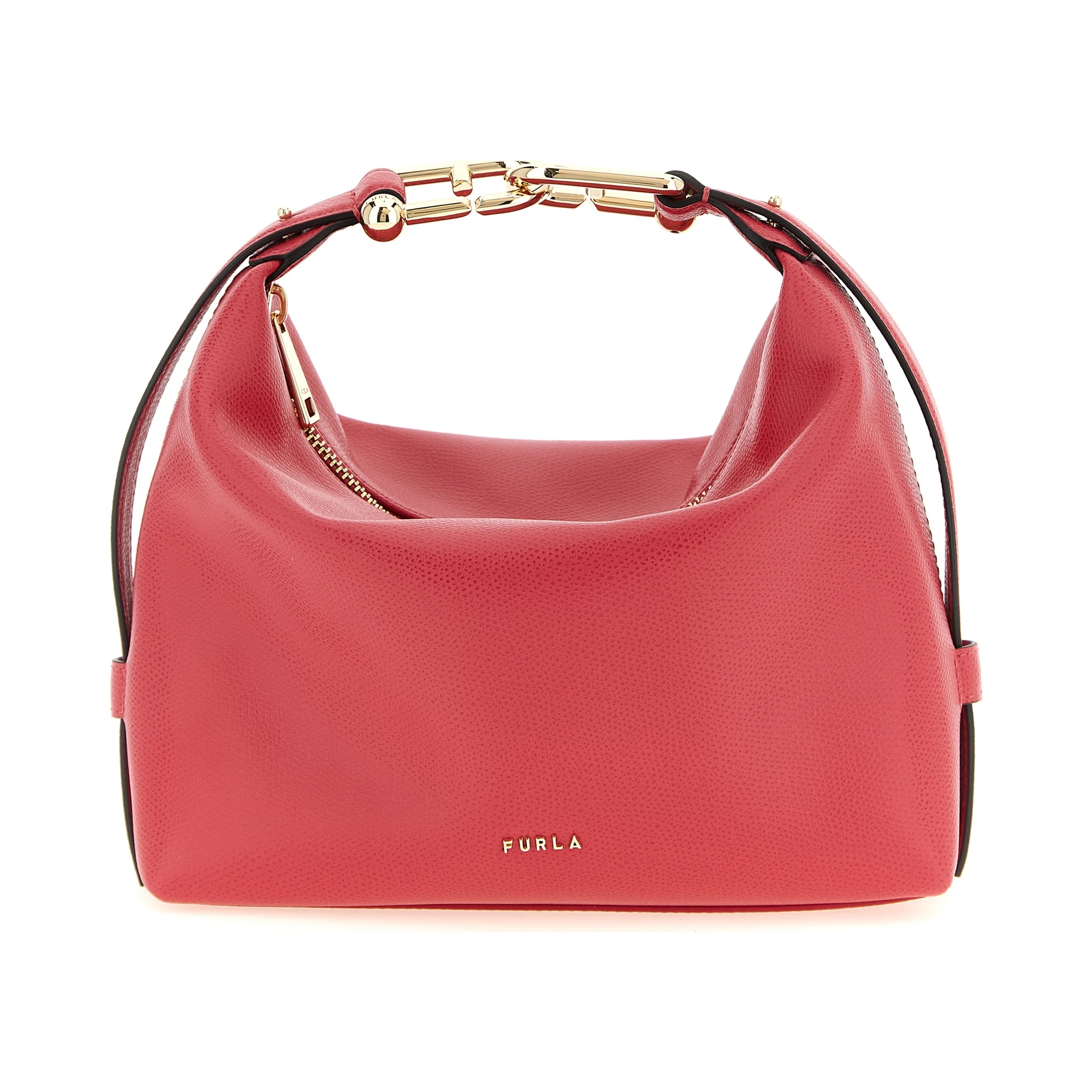 Fuchsia Calfskin Shoulder Bag