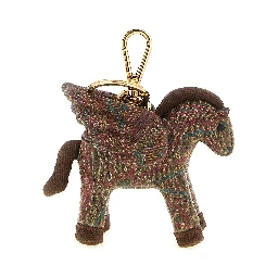 Brown Cotton Keychain