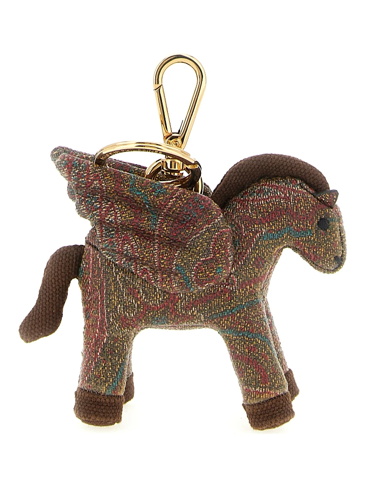 Brown Cotton Keychain