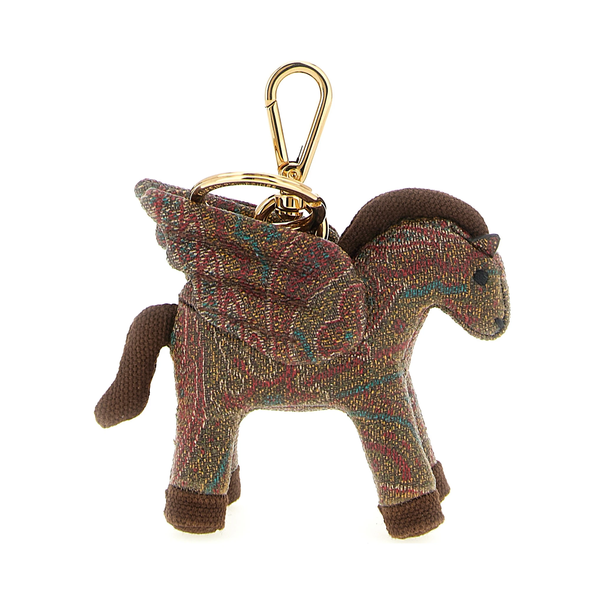 Brown Cotton Keychain