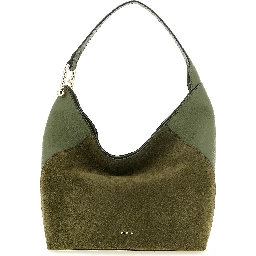 Bicolor Calfskin Shoulder Bag