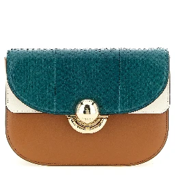Multicolor Lamb Leather Crossbody Bag