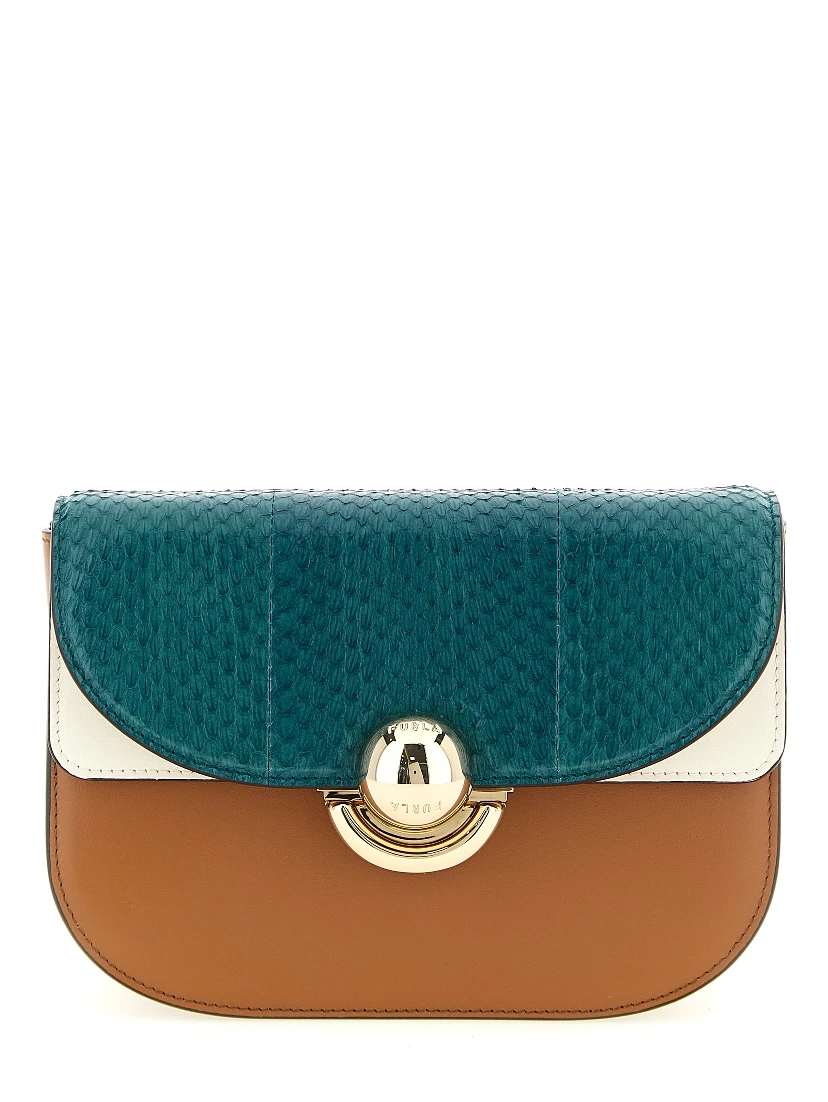 Multicolor Lamb Leather Crossbody Bag
