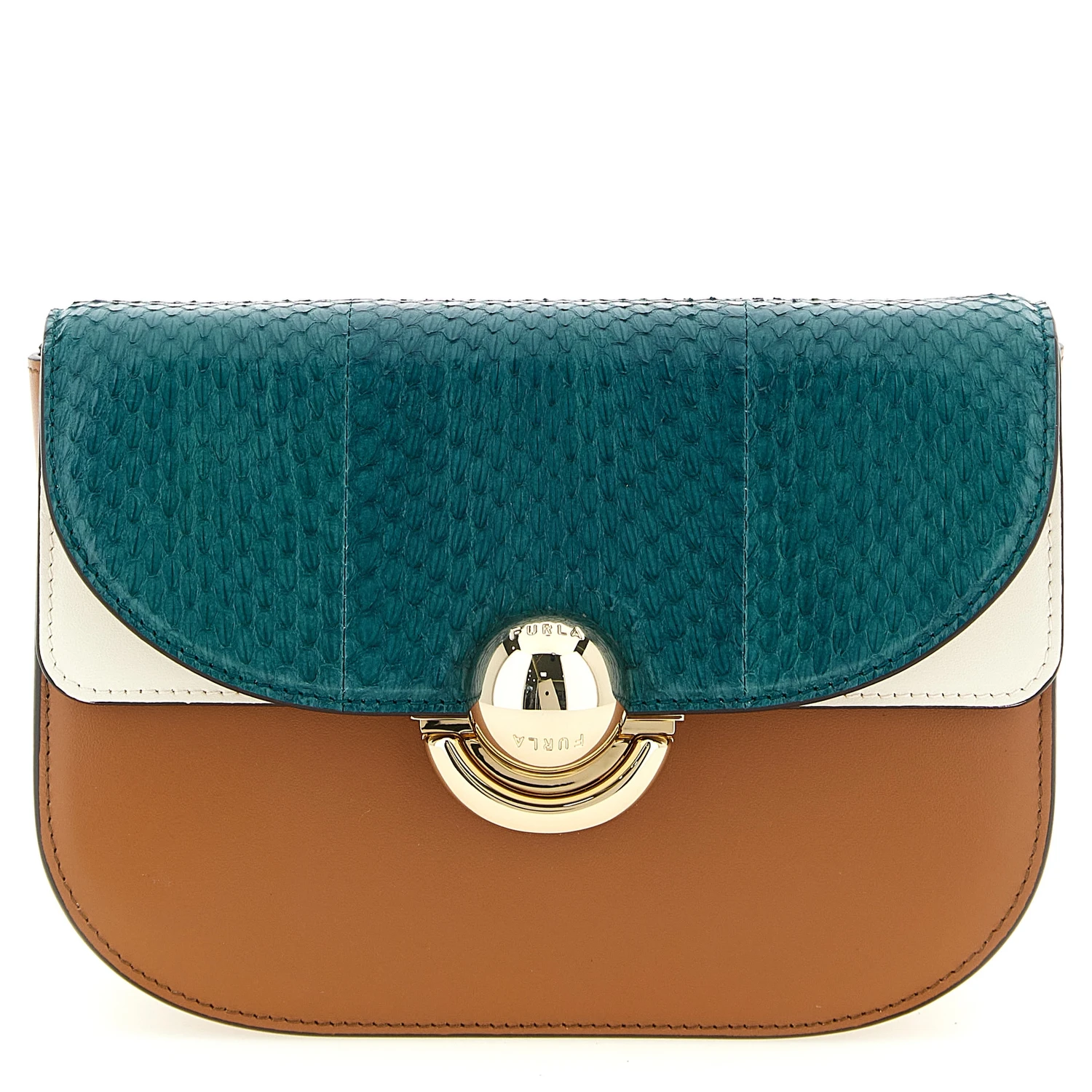 Multicolor Lamb Leather Crossbody Bag