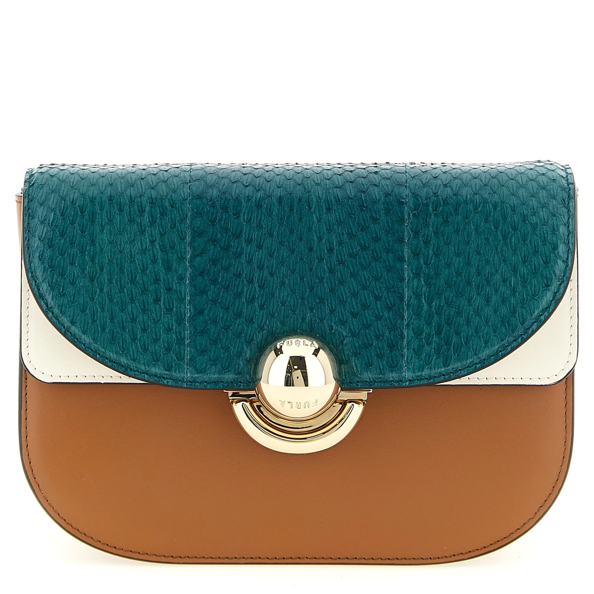 Multicolor Lamb Leather Crossbody Bag