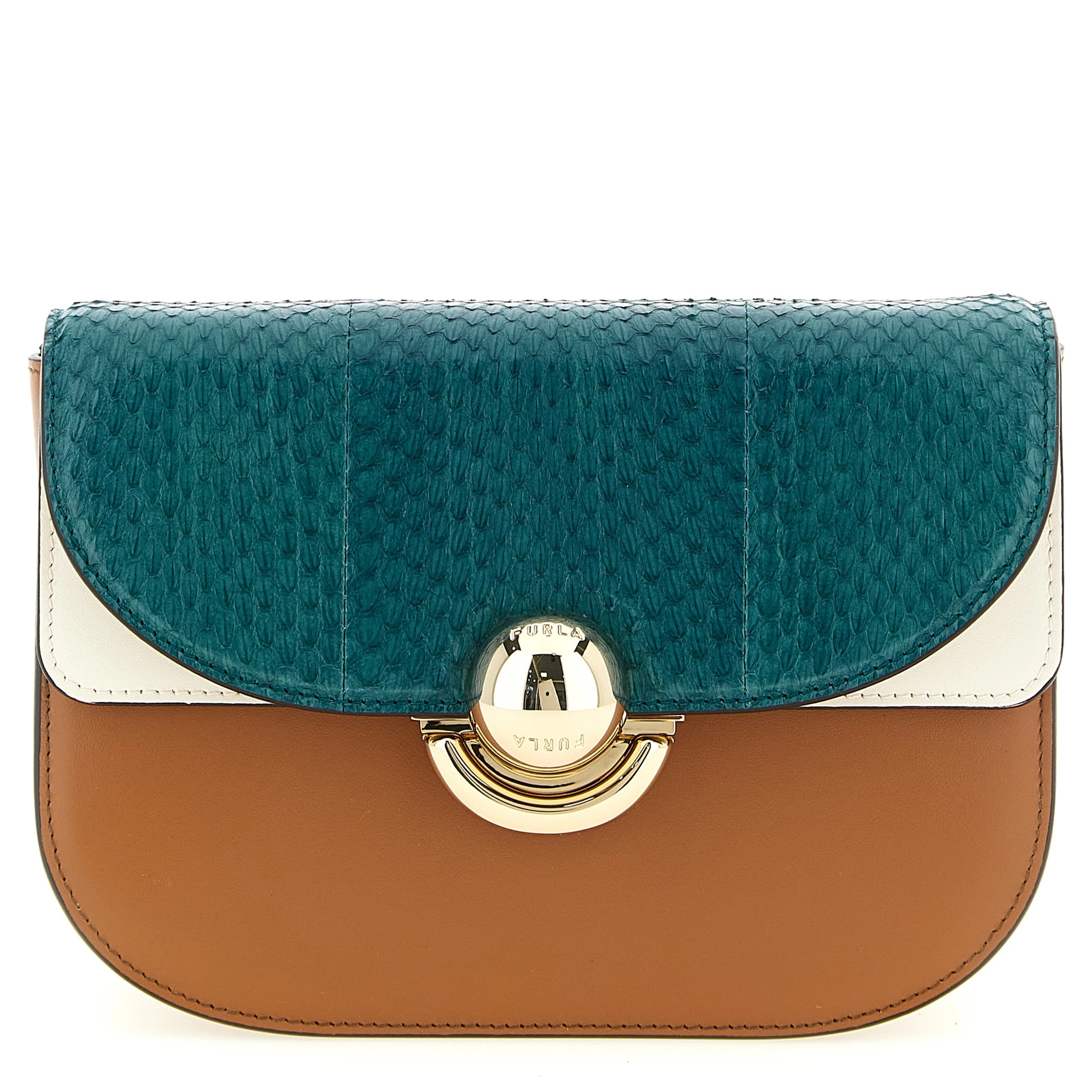 Multicolor Lamb Leather Crossbody Bag
