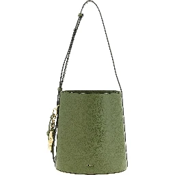 Bicolor Calfskin Shoulder Bag