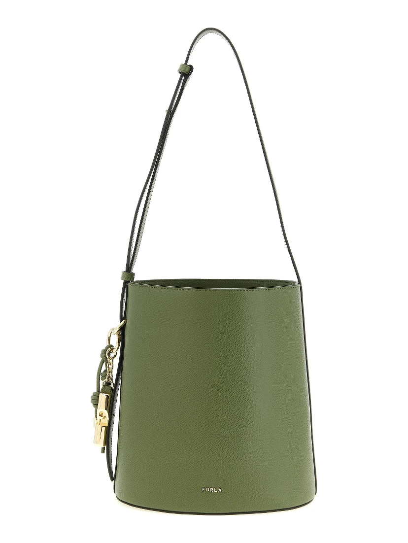 Bicolor Calfskin Shoulder Bag