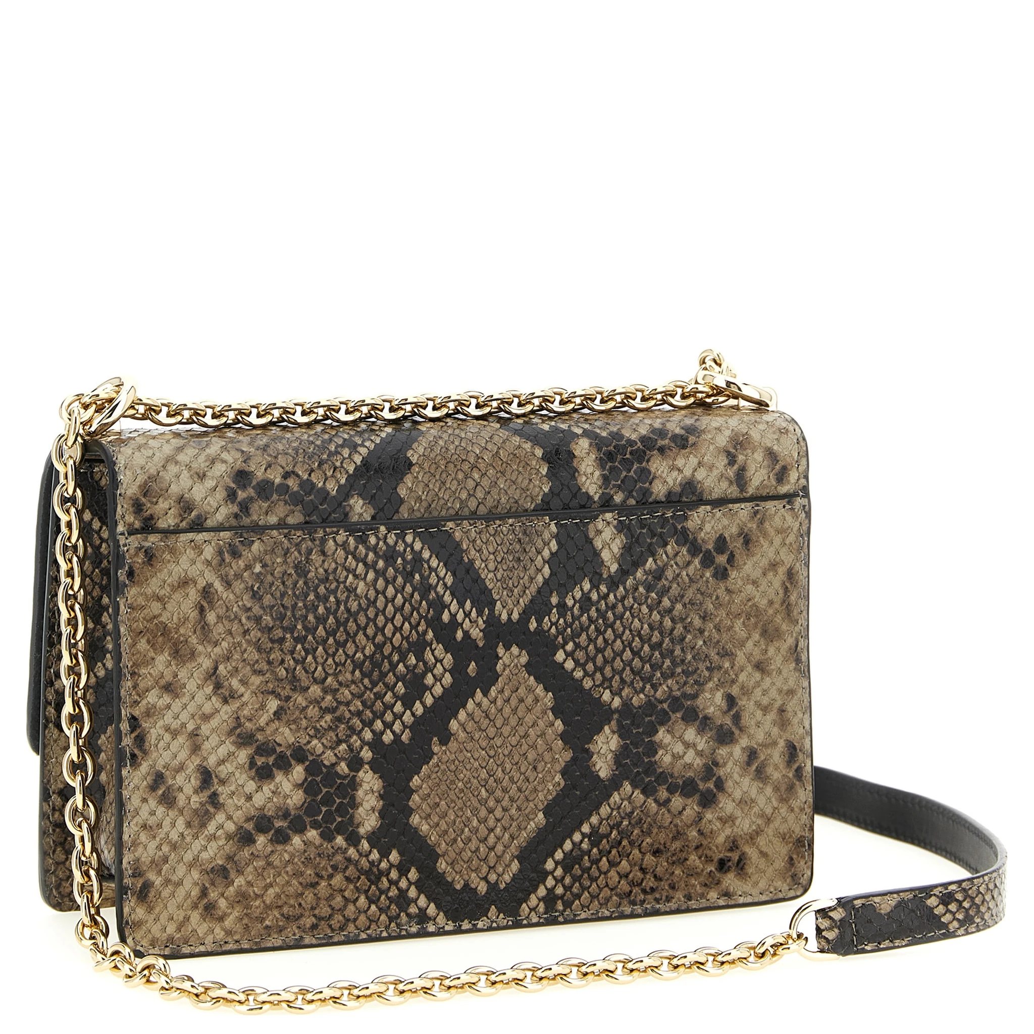 Gray Goatskin Crossbody Bag