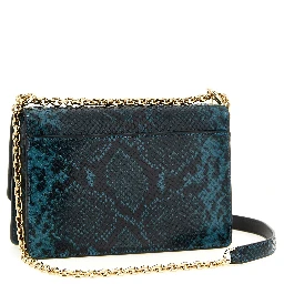 Blue Goatskin Crossbody Bag