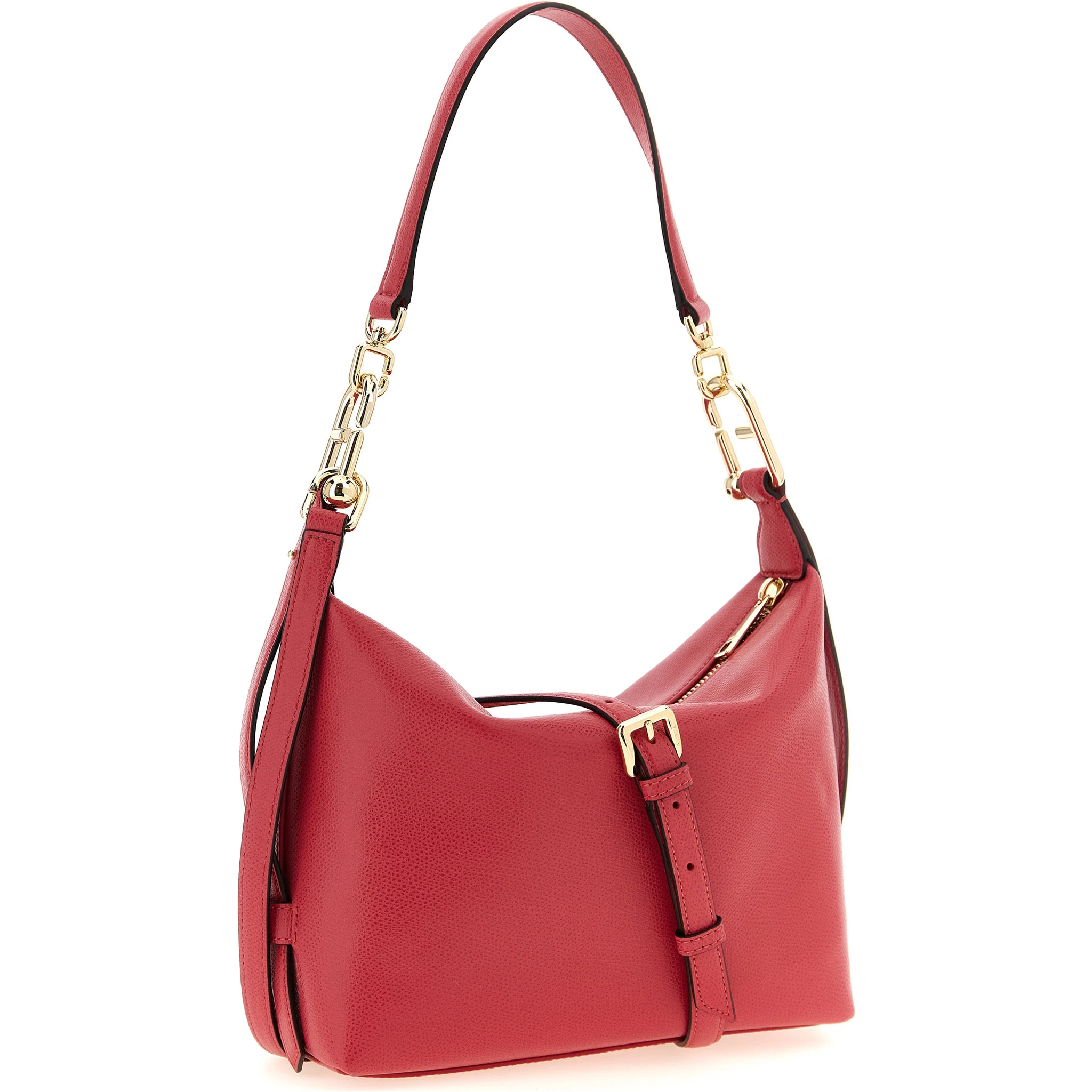 Fuchsia Calfskin Shoulder Bag