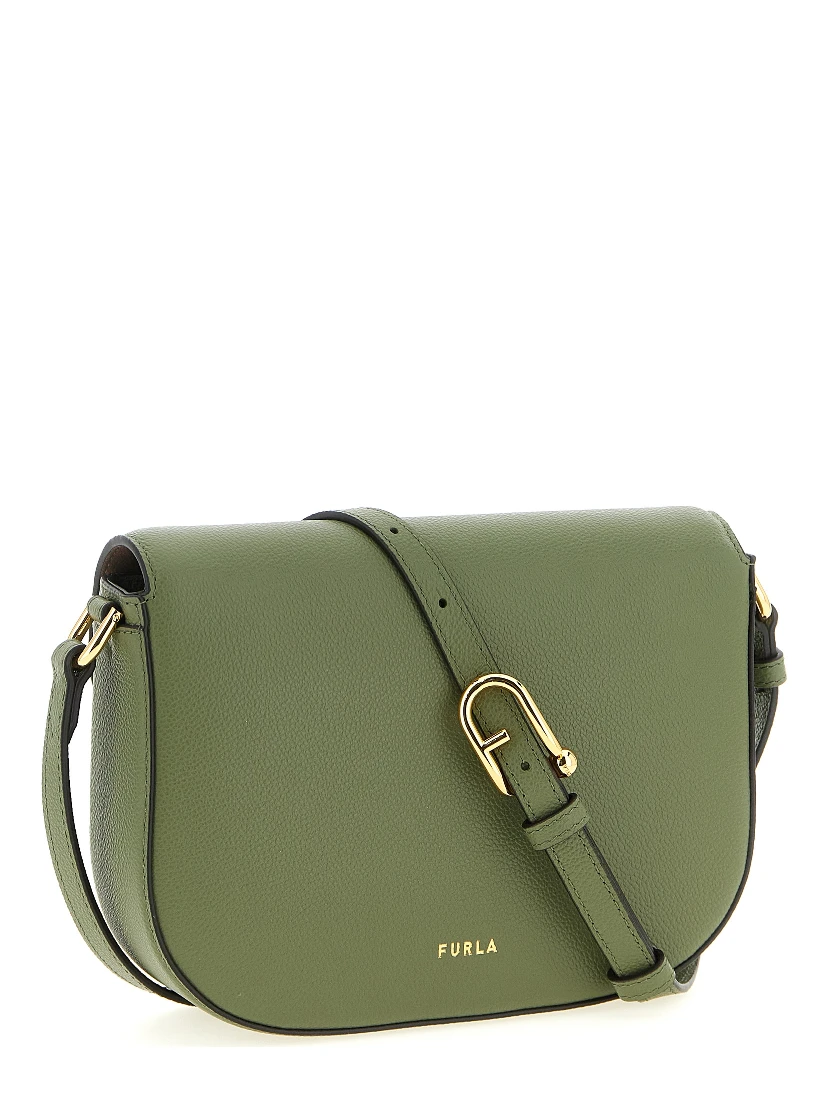 Bicolor Calfskin Crossbody Bag