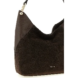 Brown Calfskin Shoulder Bag