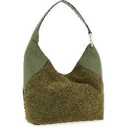 Bicolor Calfskin Shoulder Bag