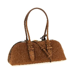 Brown Cowhide Shoulder Bag