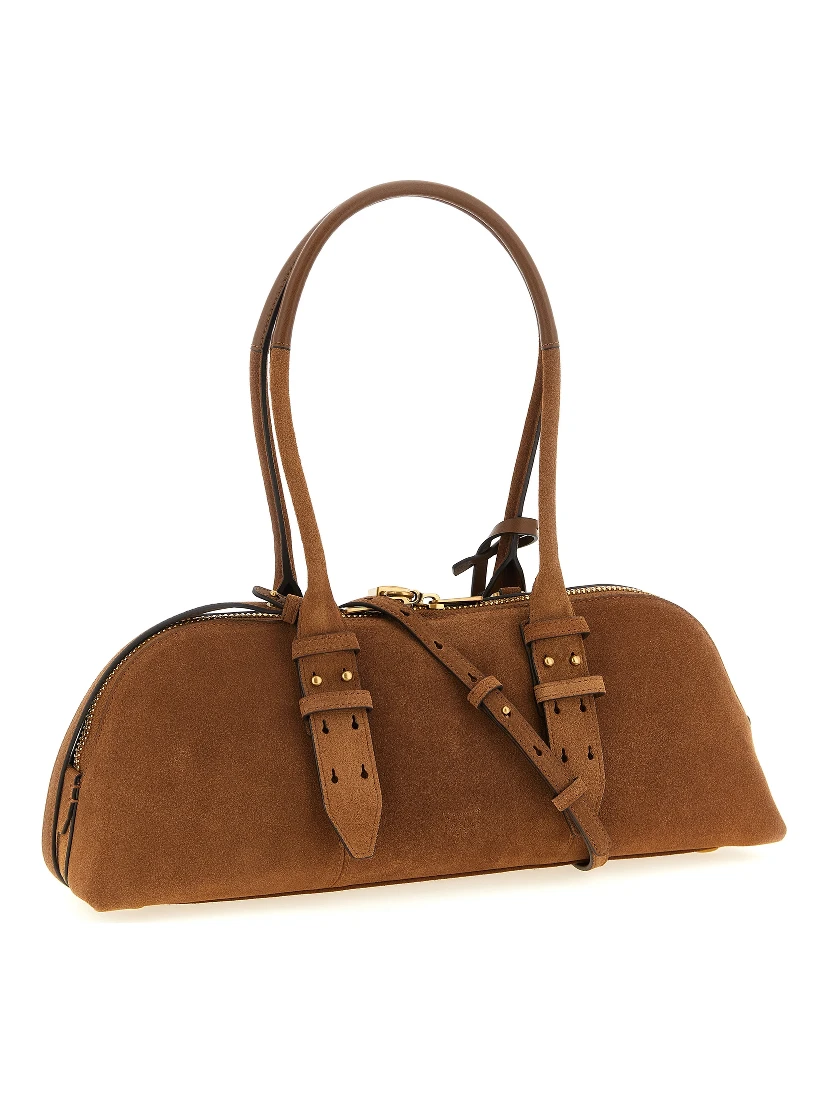 Brown Cowhide Shoulder Bag